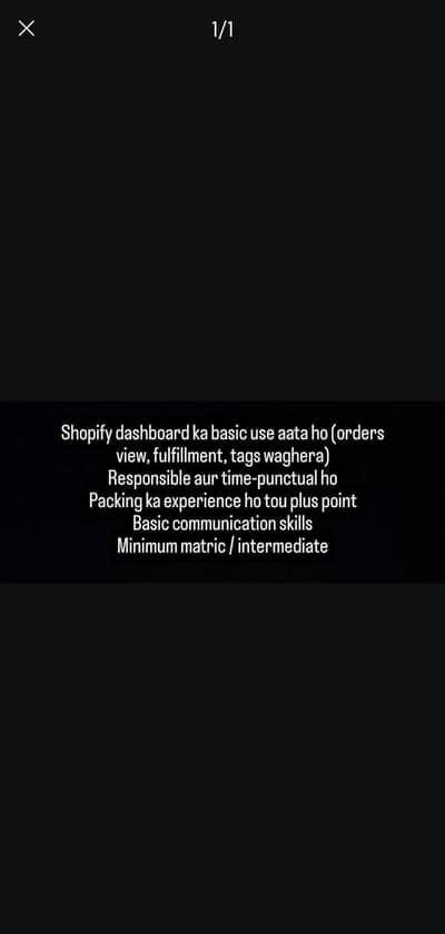 order packing and dispatch assistant