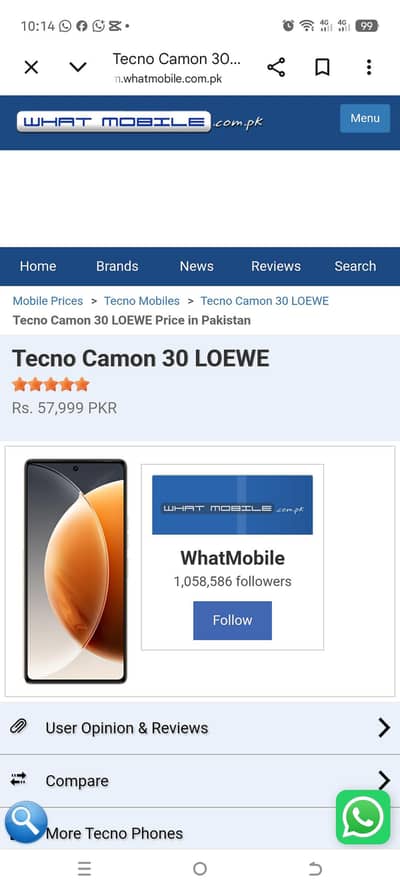 Tecno camon 30 Loewe Limited edition 8/256
