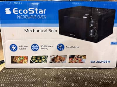 Ecostar brand new microwave oven not open not used
