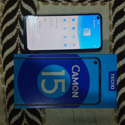 Tecno camon 15 with box