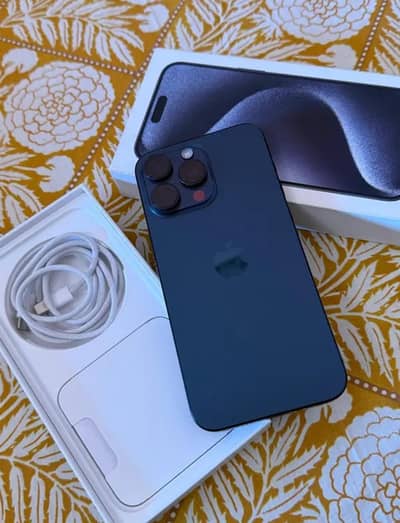 Apple iphone 15 Pro Max Complete Box Urgent Sale Connect Wtp No