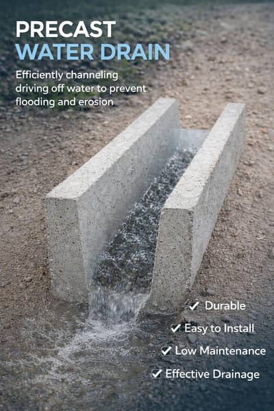 Precast Concrete Drain Channel / Cable Protection Duct