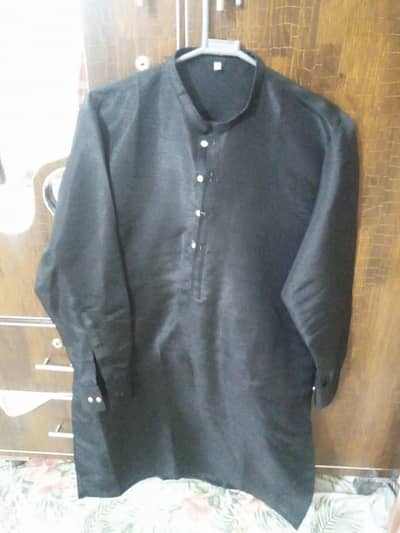 shalwar kameez with waistcoat black colour