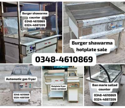 chips burger shawarma piza hotplate fryer food juice tea counter sale