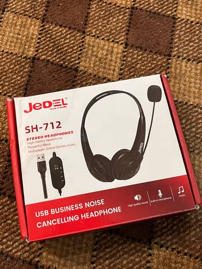 Jedel noise cancellation headphones with microphone