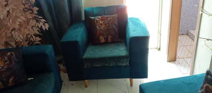 Velvet Sofa set Molty foam  for sale arjunt