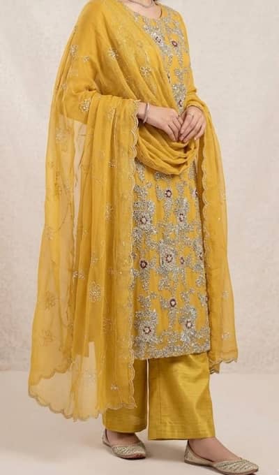 ready to wear beautiful 3 piece dress