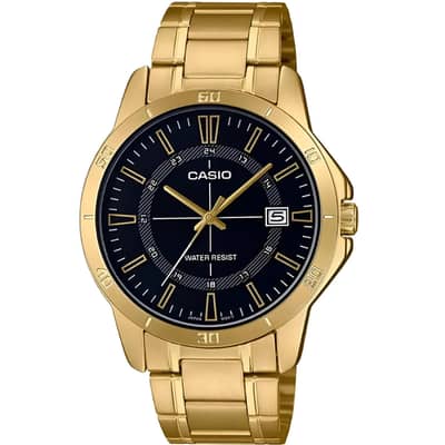 Casio MTP-V004G-1CUDF Analog Gold Stainless Steel Strap Watch For Men