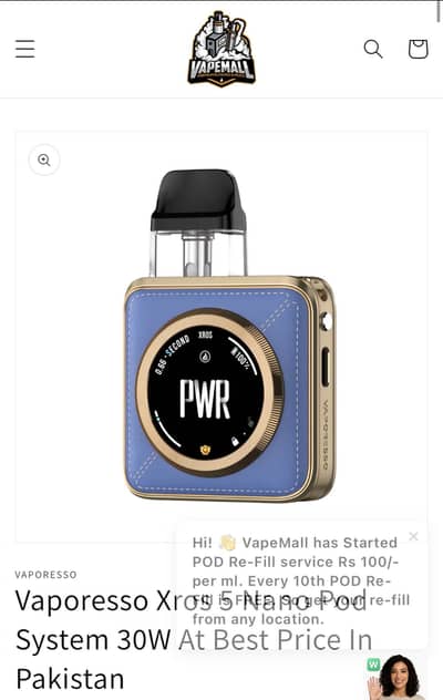 Vaporesso xross 5 nano pod just 15 day use