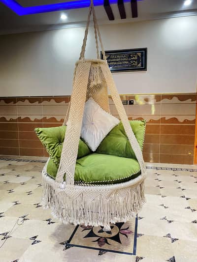 Large Macrame Swing, Luxury Macrame Swing Chair, Handmade
