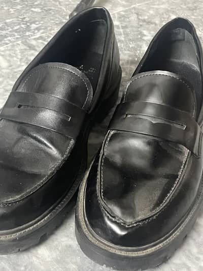 Primary chunky leather loafers