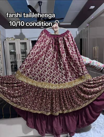 farshi tail Lehenga