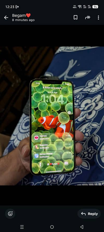 iphone 12 pro max excellent with New condition