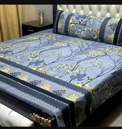 Double Bedsheet Set Crystal Cotton Multicolor Printed