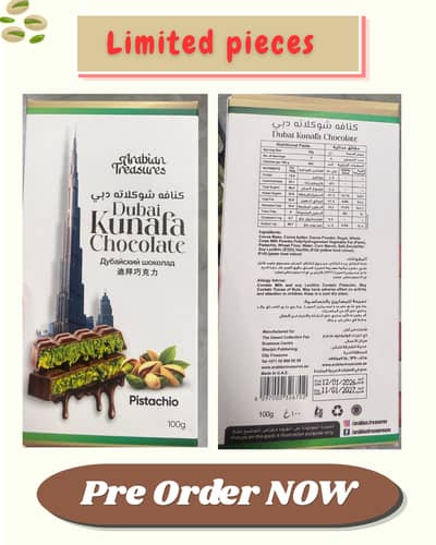 Dubai kunafa chocolate imported