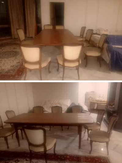 dinning table with 8 chairs