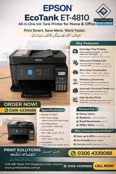 Epson printers | printer All in one, with Scanner And Wifi fresh stock