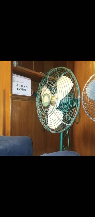 1968 Brass Antique Pedestal Fan 20in