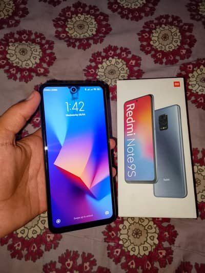 Radmi Note 9s 6/128 candition 10/9 hai panel main Nishan hai