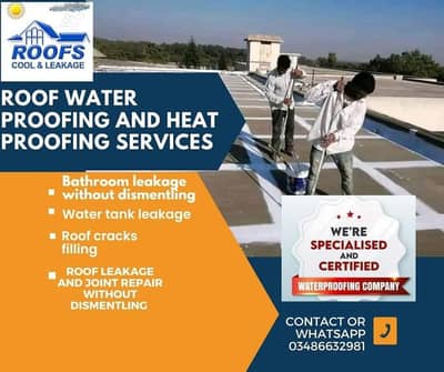 Roof Leakage Seepage Solution Waterproofing & Heatproofing Washroom