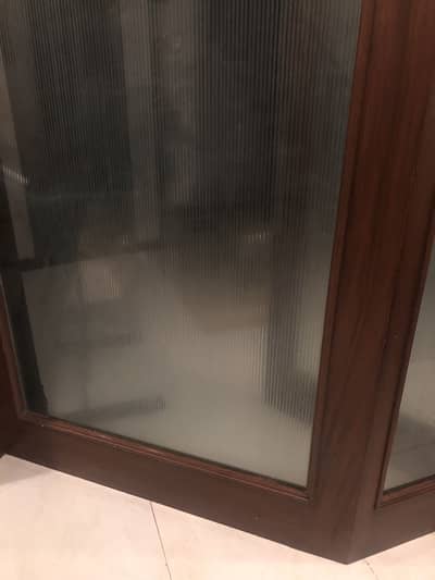 Solid wood door / partition mirror