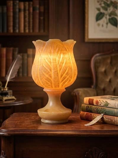 Beautiful heavy weight marble lamp