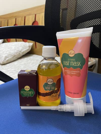 Hair Care Bundle: Oil, Rosemary Oil + Hair Mask + Microfibre Towel