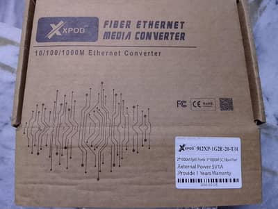 Gigabit Fiber Media Converter Pair 20KM – Brand New Box Pack