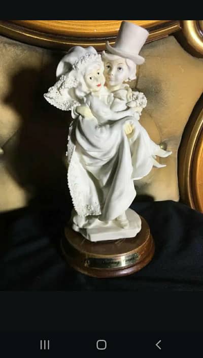 Antique Ceramik Wooden Decorate