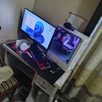 i5 8500 with rtx 3050 8gb full gaming pc setup