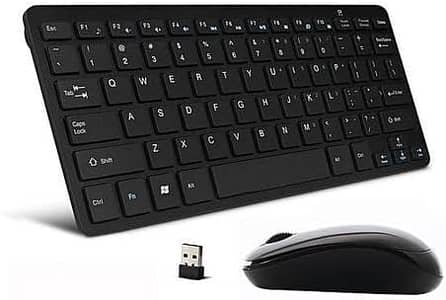 K03 Mini Slim Wireless Keyboard Mouse Combo 2.4G (Share USB receiver)