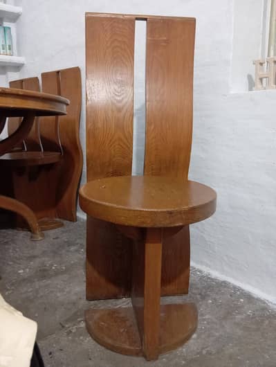 OAK Wood (بلوط ) Dining Table with 6 Chairs