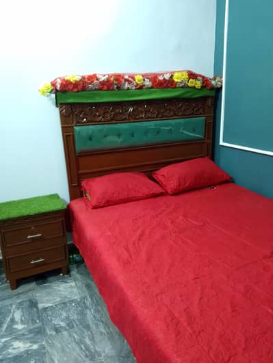 Bed and dressing table