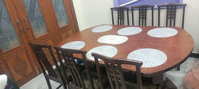 dinning table, wooden dinning table, 6 pc dinning table