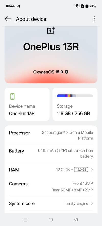 OnePlus ace 5 complete box