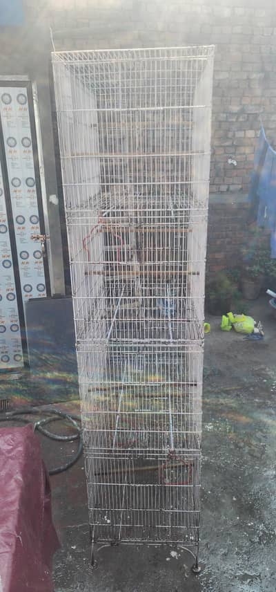 urgent sale birds cage size 2.5 by 1.5 4 poshion cage havi tray
