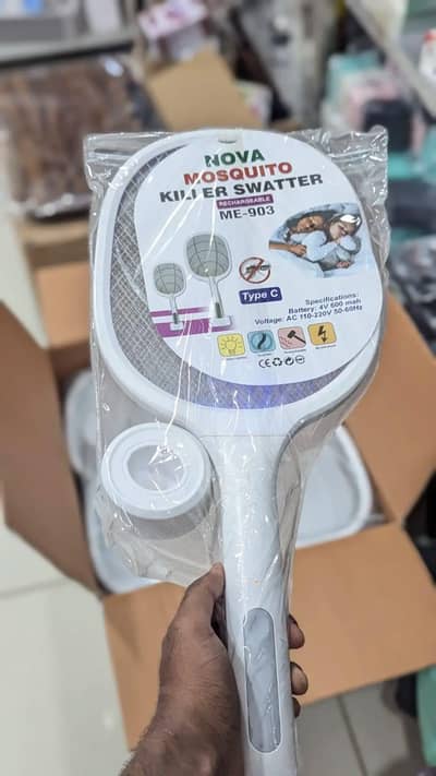 Nova Mosquito Killer Racket - Rechargeable with Type C Charging