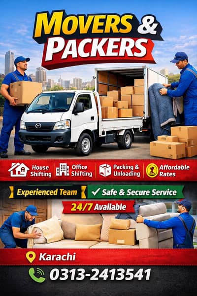 Movers And Packers  Services In  Karachii House Shifting Available