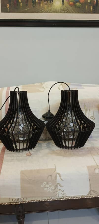 HANGING LAMP PAIR CONDITION USED LIKE NEW URGENT SALE