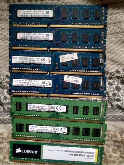 4 GB RAM DDR3 x7