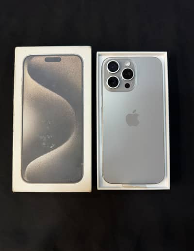 IPHONE 15 PRO MAX BRAND NEW 98% HEALTH PTA APPROVED LLA FULL BOX