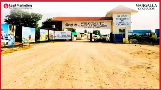 Top located plot for sale in Margalla Orchard block G, proper Corner.