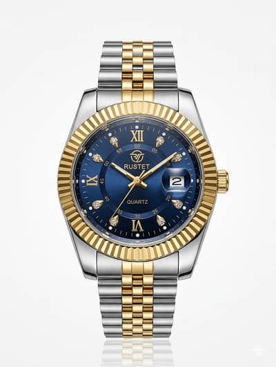 Rustet Designer Gold Watch Stylish gold watch for men Gold Bracelet