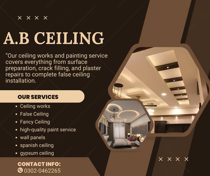 Plastic Paris Ceiling/ False Ceiling /pop Ceiling / All Ceiling work 0