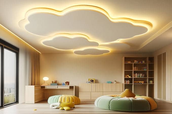 Plastic Paris Ceiling/ False Ceiling /pop Ceiling / All Ceiling work 9