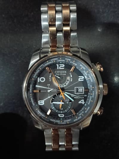 Citizen Eco-Drive H-820 Chronograph World Time Series Original Watch
