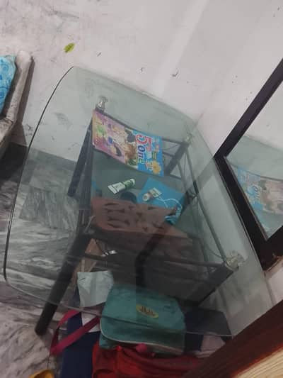 glass and metal Dinning & tea trolley