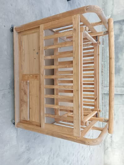 pure wooden baby cot