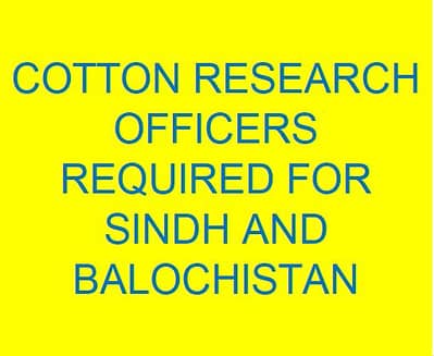 AGRICULTURAL FIELD RESEARCH OFFICERS IN RURAL SINDH