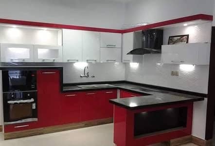 kitchen cabinet and Granite